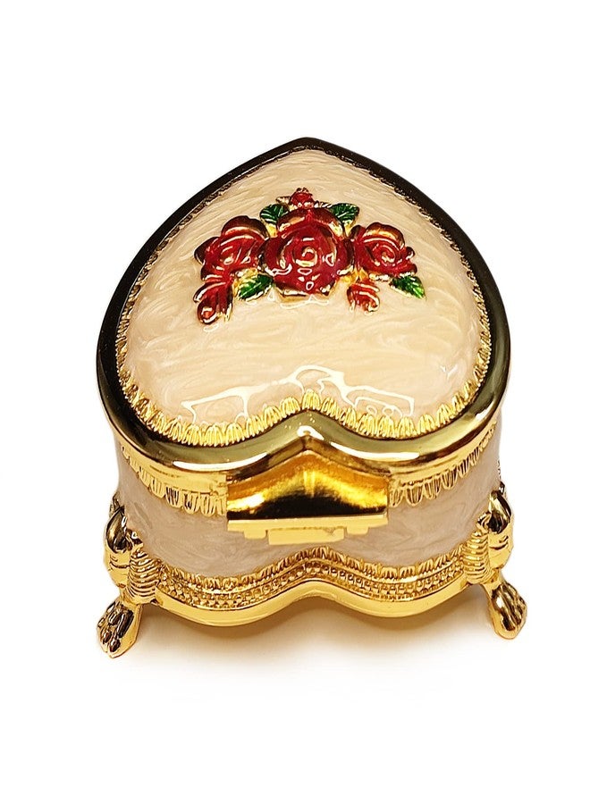 falado Emboss Alloy Metal Colorful Music Box Wind Up and Golden Movement Music Box for Christmas/Birthday/Valentine's Day (Heart Shaped, Song: You are My Sunshine) - Image 3